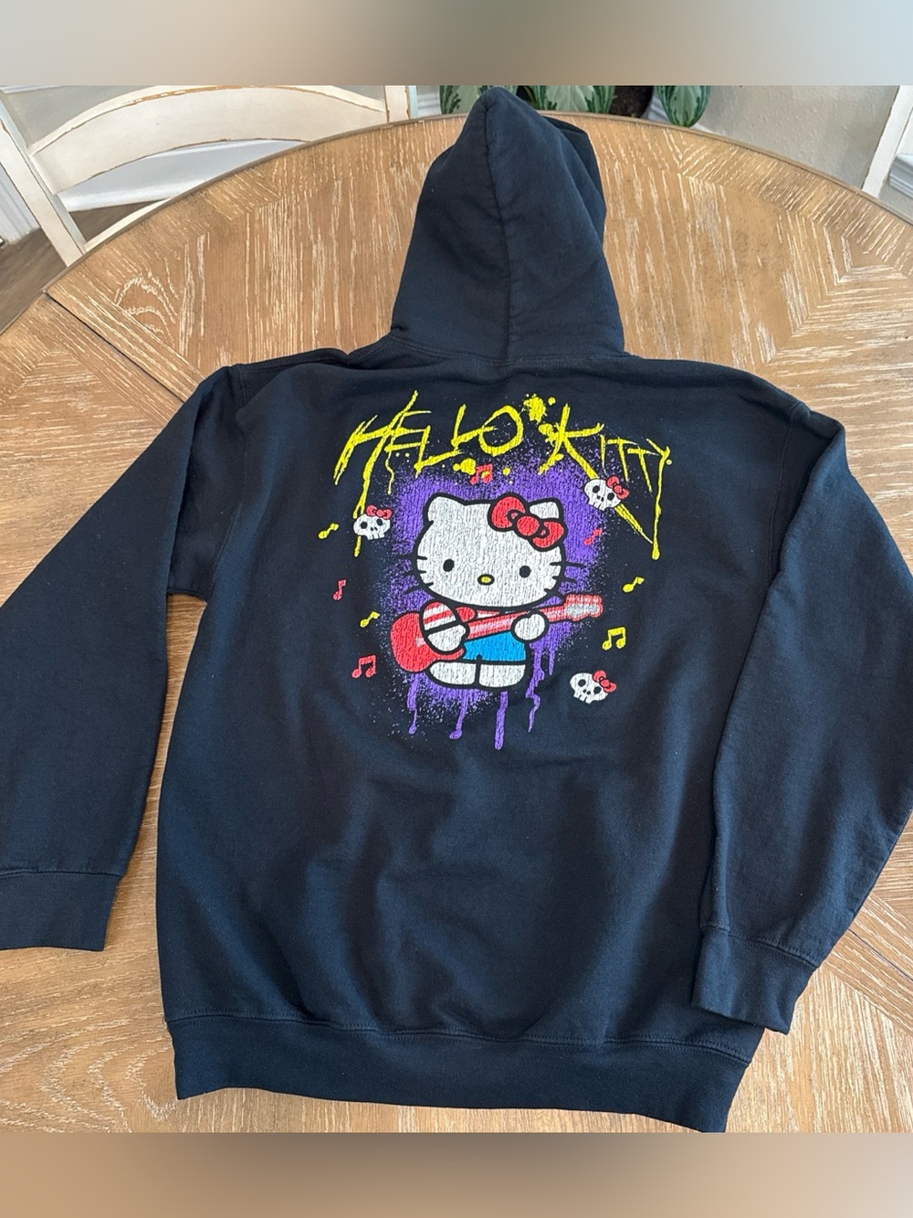 Hello Kitty Black Graphic Hoodie